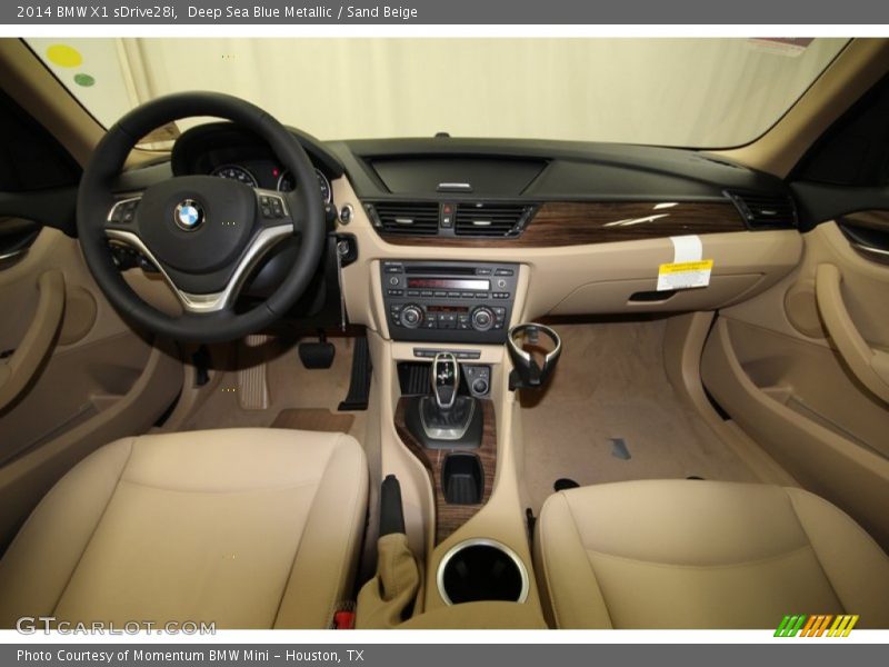 Deep Sea Blue Metallic / Sand Beige 2014 BMW X1 sDrive28i