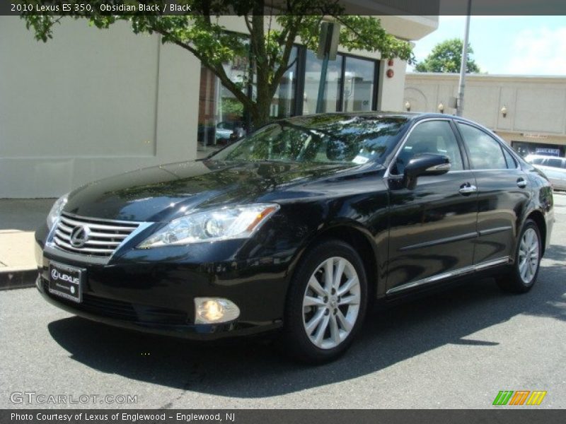 Obsidian Black / Black 2010 Lexus ES 350