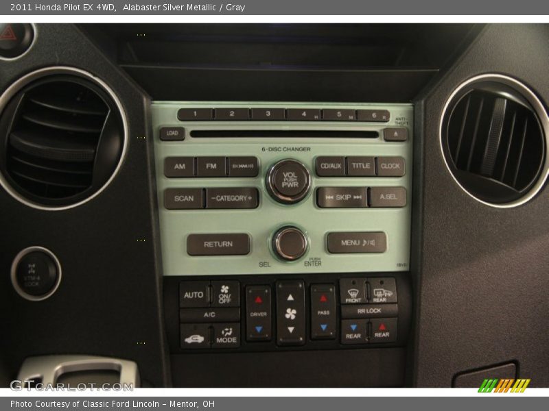 Alabaster Silver Metallic / Gray 2011 Honda Pilot EX 4WD