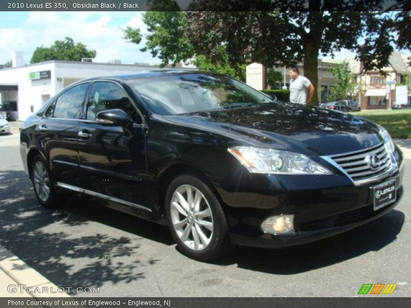 Obsidian Black / Black 2010 Lexus ES 350