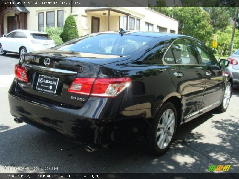 Obsidian Black / Black 2010 Lexus ES 350