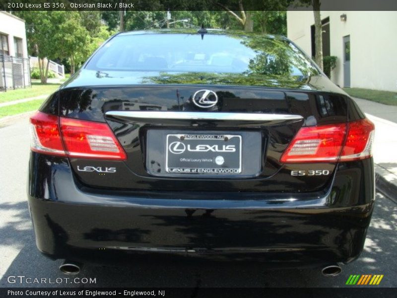 Obsidian Black / Black 2010 Lexus ES 350