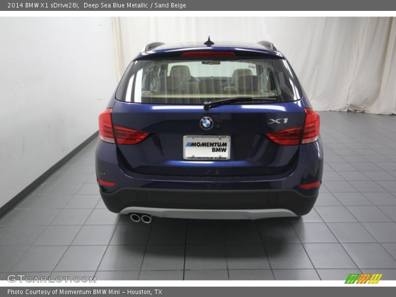 Deep Sea Blue Metallic / Sand Beige 2014 BMW X1 sDrive28i