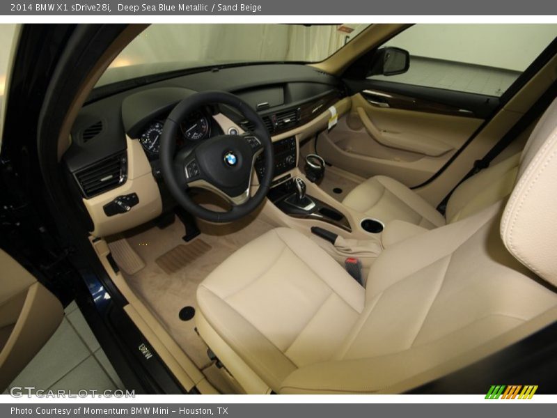Deep Sea Blue Metallic / Sand Beige 2014 BMW X1 sDrive28i