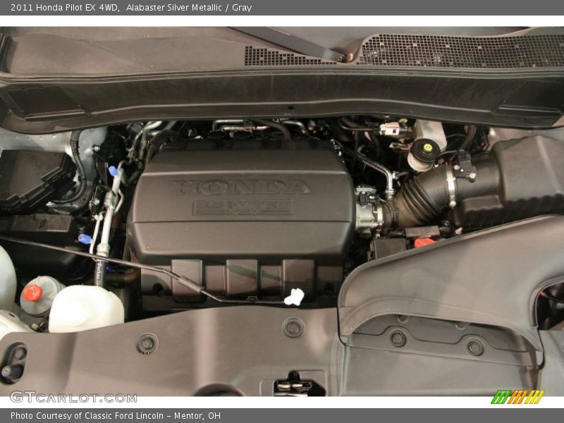 Alabaster Silver Metallic / Gray 2011 Honda Pilot EX 4WD
