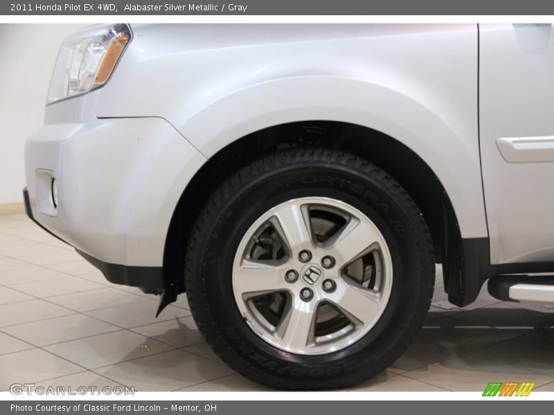 Alabaster Silver Metallic / Gray 2011 Honda Pilot EX 4WD