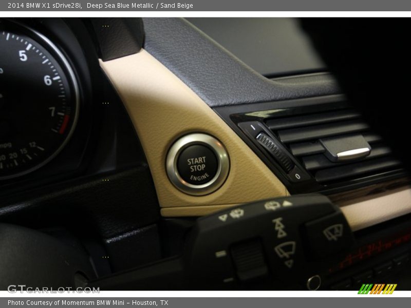 Deep Sea Blue Metallic / Sand Beige 2014 BMW X1 sDrive28i