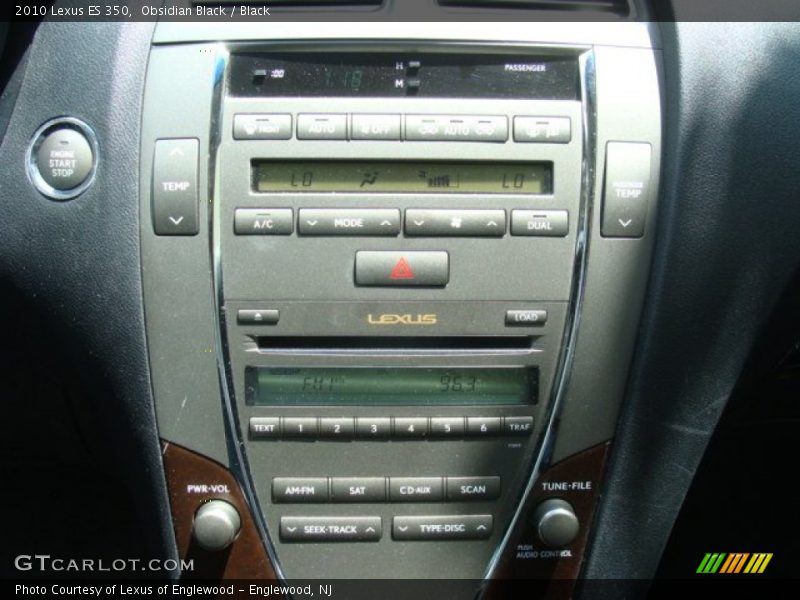 Obsidian Black / Black 2010 Lexus ES 350