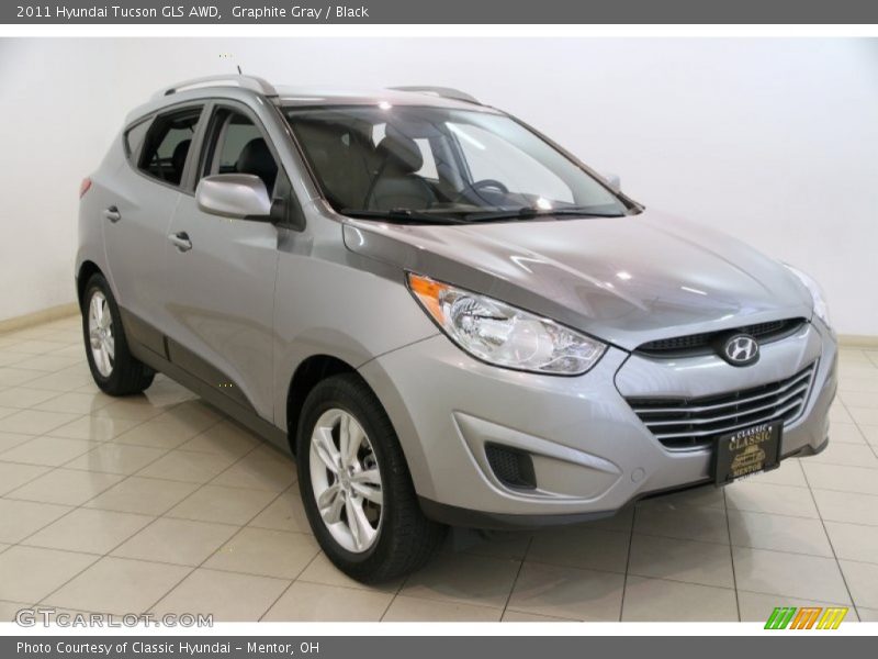 Graphite Gray / Black 2011 Hyundai Tucson GLS AWD
