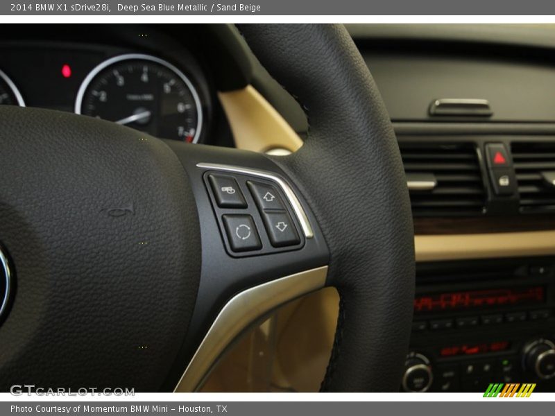 Deep Sea Blue Metallic / Sand Beige 2014 BMW X1 sDrive28i