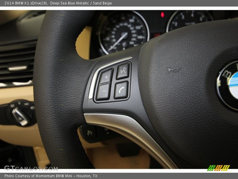 Deep Sea Blue Metallic / Sand Beige 2014 BMW X1 sDrive28i