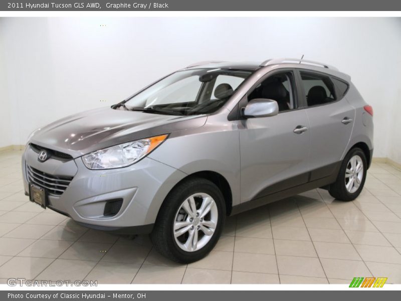 Graphite Gray / Black 2011 Hyundai Tucson GLS AWD