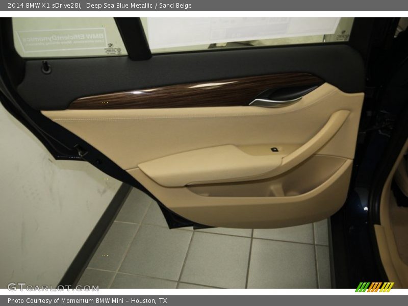 Deep Sea Blue Metallic / Sand Beige 2014 BMW X1 sDrive28i