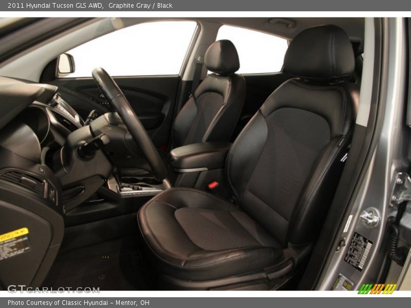 Graphite Gray / Black 2011 Hyundai Tucson GLS AWD