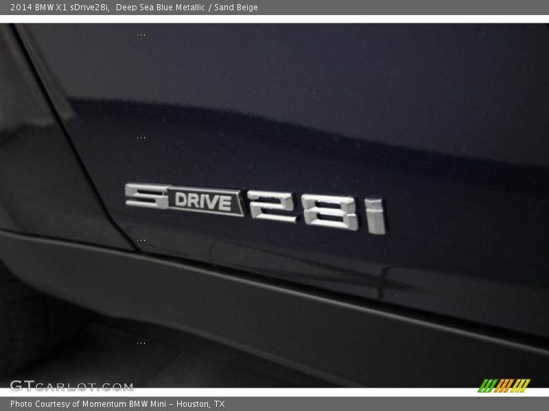 Deep Sea Blue Metallic / Sand Beige 2014 BMW X1 sDrive28i