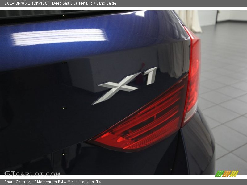 Deep Sea Blue Metallic / Sand Beige 2014 BMW X1 sDrive28i