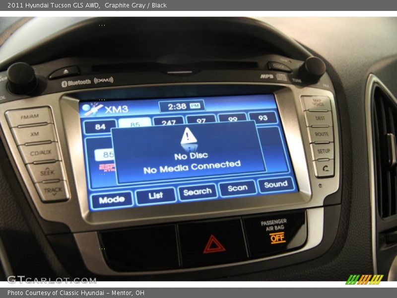 Graphite Gray / Black 2011 Hyundai Tucson GLS AWD