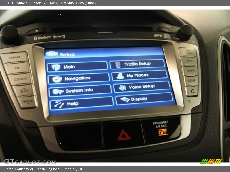 Graphite Gray / Black 2011 Hyundai Tucson GLS AWD