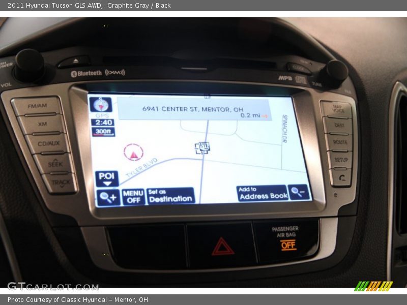 Graphite Gray / Black 2011 Hyundai Tucson GLS AWD