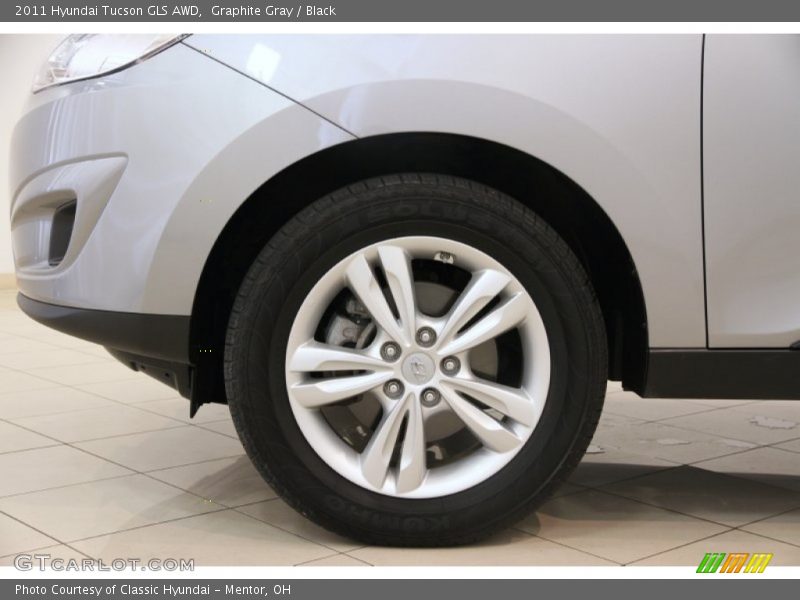 Graphite Gray / Black 2011 Hyundai Tucson GLS AWD