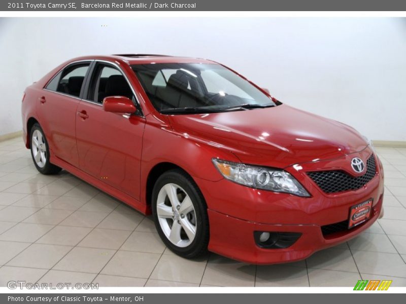 Barcelona Red Metallic / Dark Charcoal 2011 Toyota Camry SE