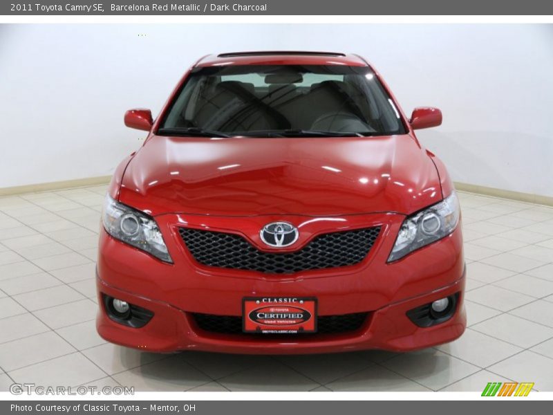 Barcelona Red Metallic / Dark Charcoal 2011 Toyota Camry SE