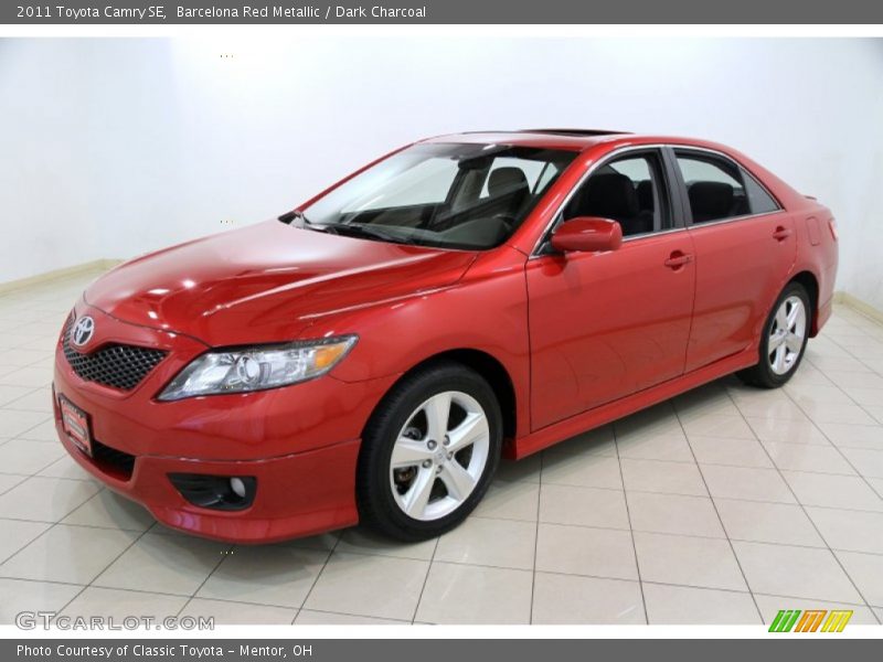Barcelona Red Metallic / Dark Charcoal 2011 Toyota Camry SE