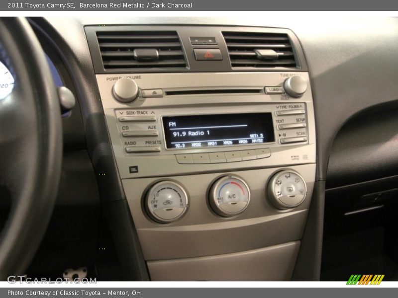 Barcelona Red Metallic / Dark Charcoal 2011 Toyota Camry SE