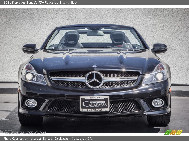 Black / Black 2011 Mercedes-Benz SL 550 Roadster