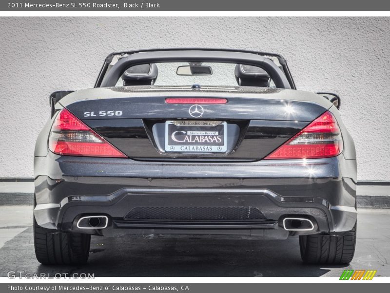 Black / Black 2011 Mercedes-Benz SL 550 Roadster