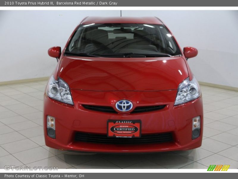 Barcelona Red Metallic / Dark Gray 2010 Toyota Prius Hybrid III