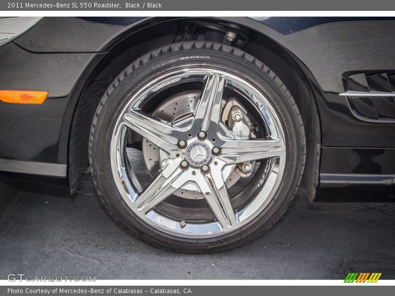 Black / Black 2011 Mercedes-Benz SL 550 Roadster