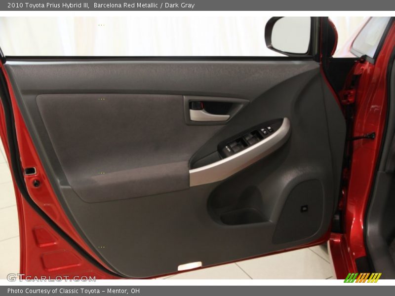 Barcelona Red Metallic / Dark Gray 2010 Toyota Prius Hybrid III
