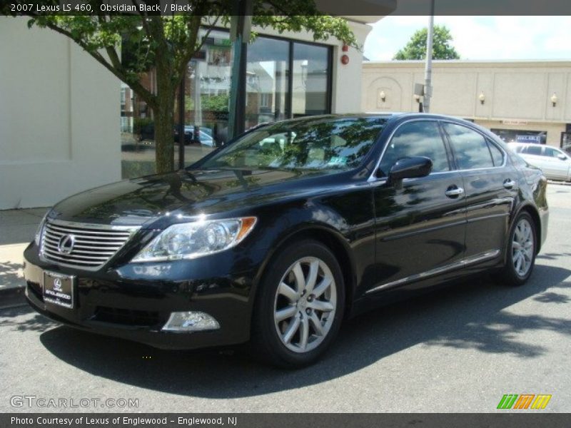 Obsidian Black / Black 2007 Lexus LS 460
