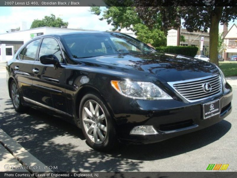 Obsidian Black / Black 2007 Lexus LS 460