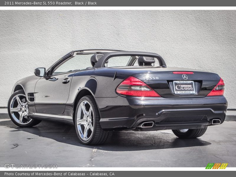 Black / Black 2011 Mercedes-Benz SL 550 Roadster