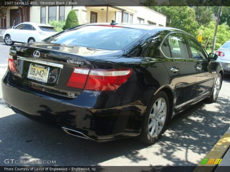 Obsidian Black / Black 2007 Lexus LS 460