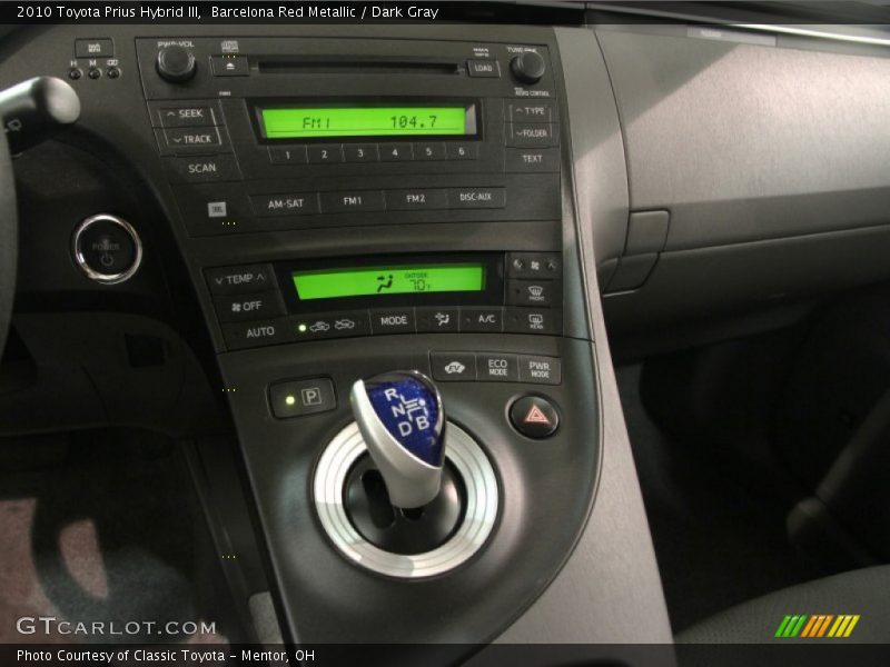 Barcelona Red Metallic / Dark Gray 2010 Toyota Prius Hybrid III