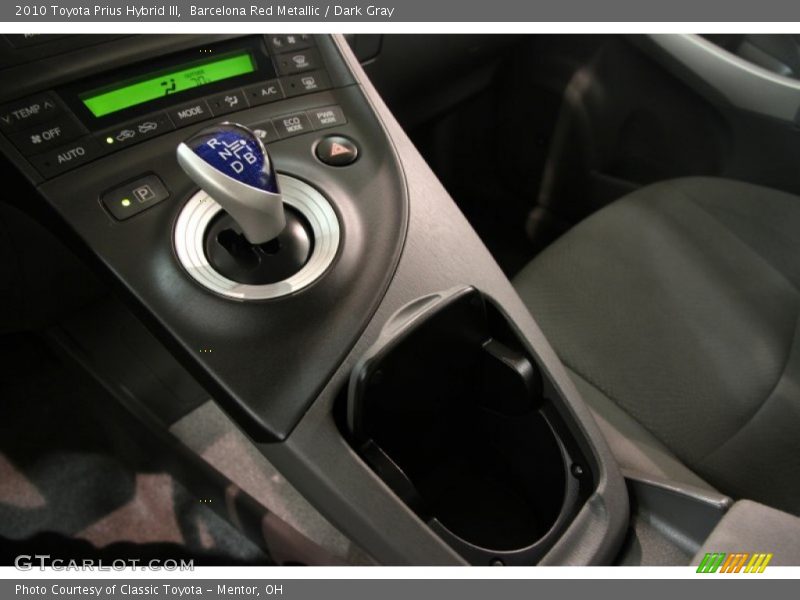 Barcelona Red Metallic / Dark Gray 2010 Toyota Prius Hybrid III