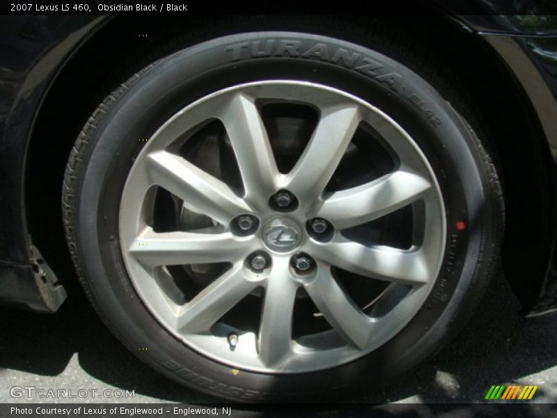 Obsidian Black / Black 2007 Lexus LS 460