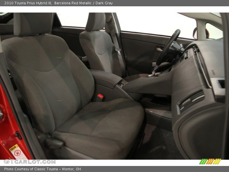 Barcelona Red Metallic / Dark Gray 2010 Toyota Prius Hybrid III
