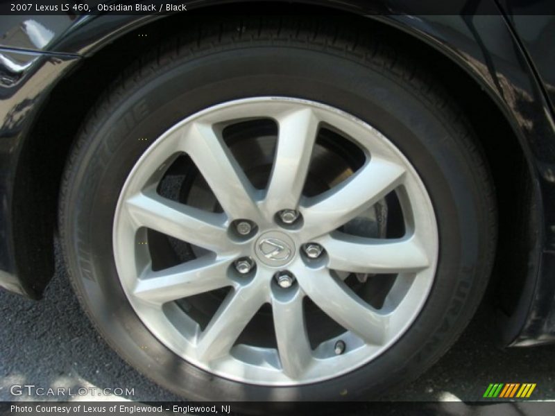 Obsidian Black / Black 2007 Lexus LS 460