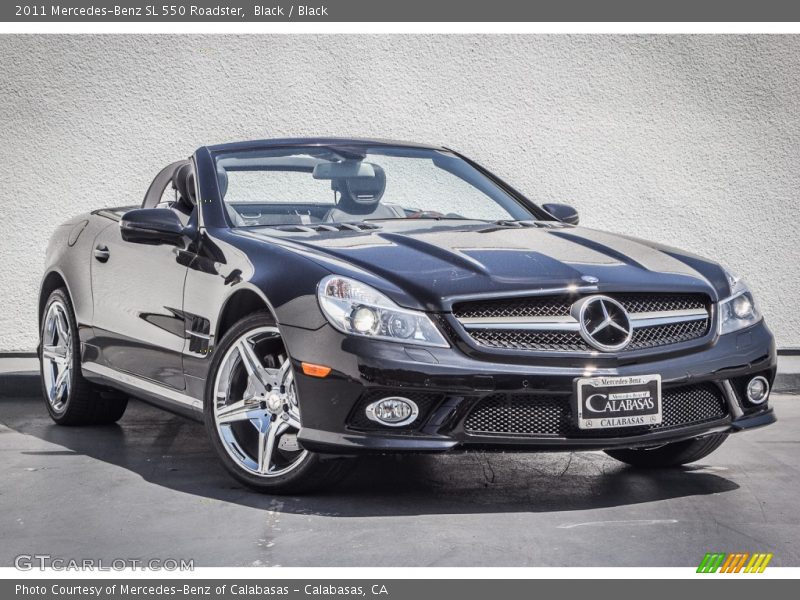 Black / Black 2011 Mercedes-Benz SL 550 Roadster