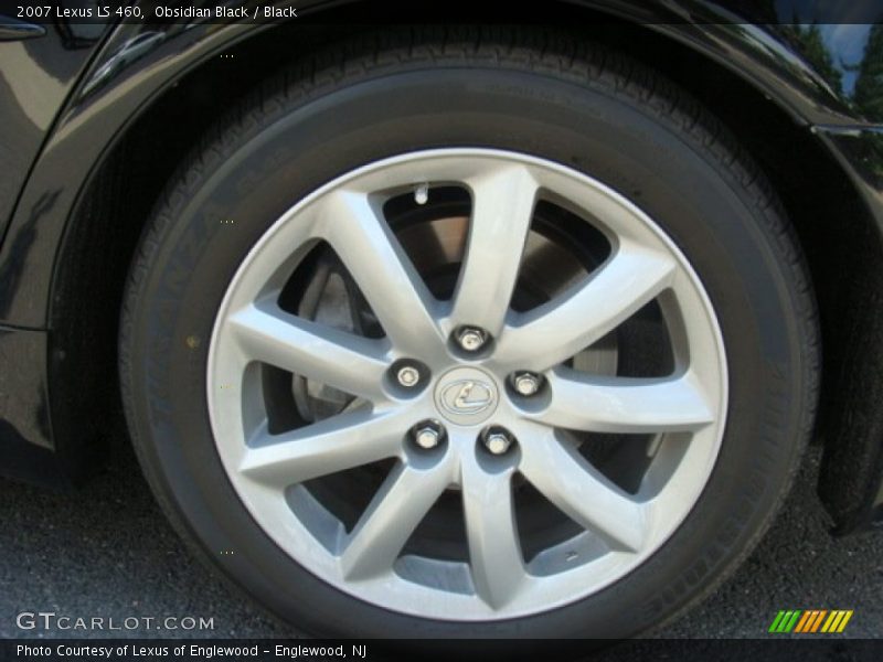 Obsidian Black / Black 2007 Lexus LS 460