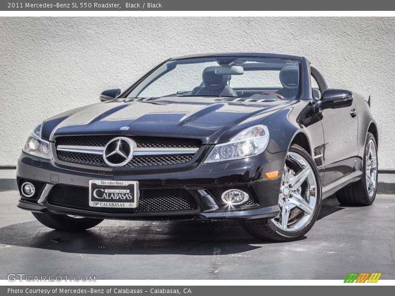 Black / Black 2011 Mercedes-Benz SL 550 Roadster