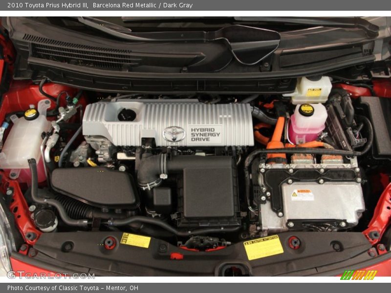 Barcelona Red Metallic / Dark Gray 2010 Toyota Prius Hybrid III