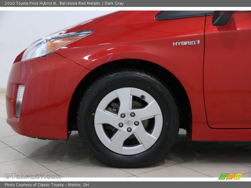 Barcelona Red Metallic / Dark Gray 2010 Toyota Prius Hybrid III