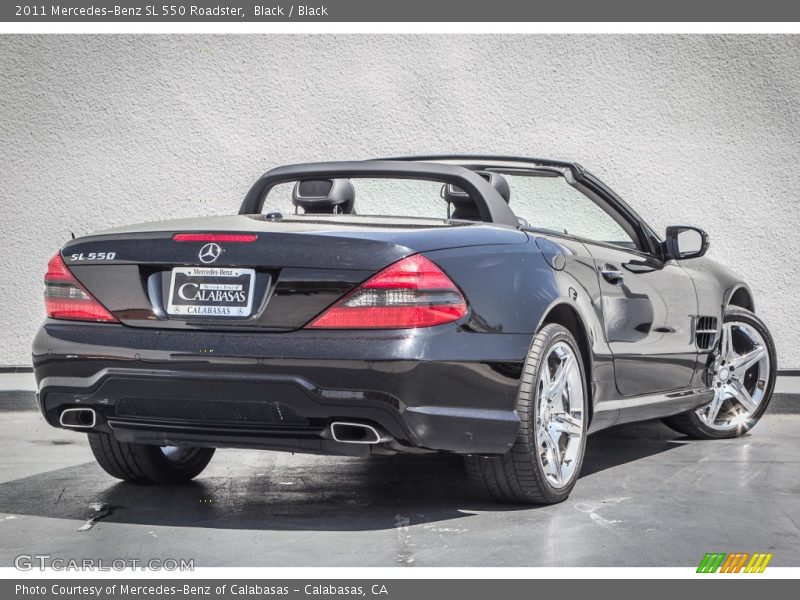 Black / Black 2011 Mercedes-Benz SL 550 Roadster