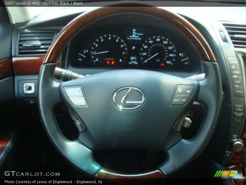 Obsidian Black / Black 2007 Lexus LS 460