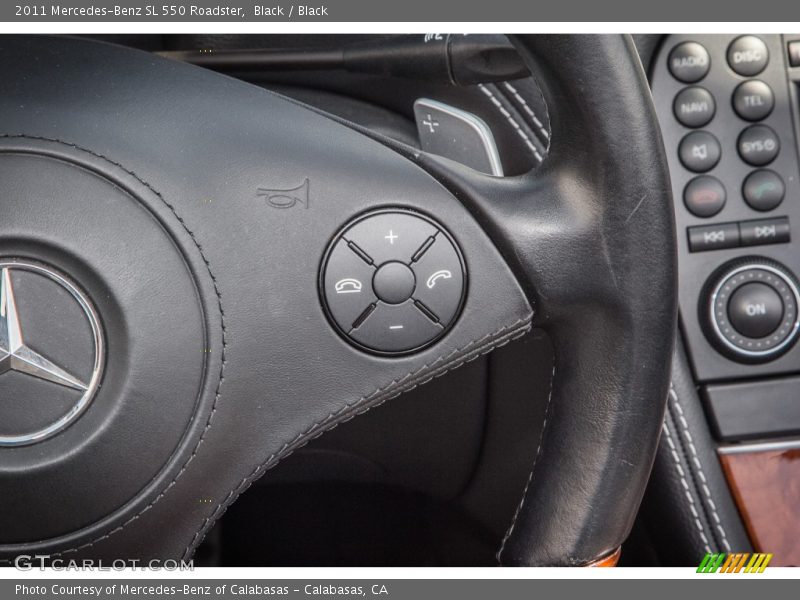 Black / Black 2011 Mercedes-Benz SL 550 Roadster